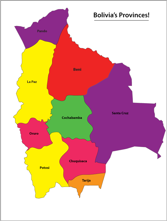 Bolivia Provinces - Bolivia and Guatemala Website